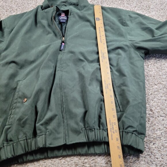 Chaps RALPH LAUREN Jacket Mens XL Bomber Green Washed Golf Full Zip - Picture 4 of 7
